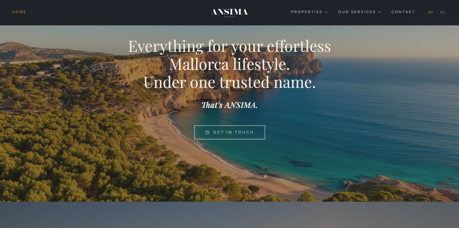 ANSIMA Mallorca website screenshot