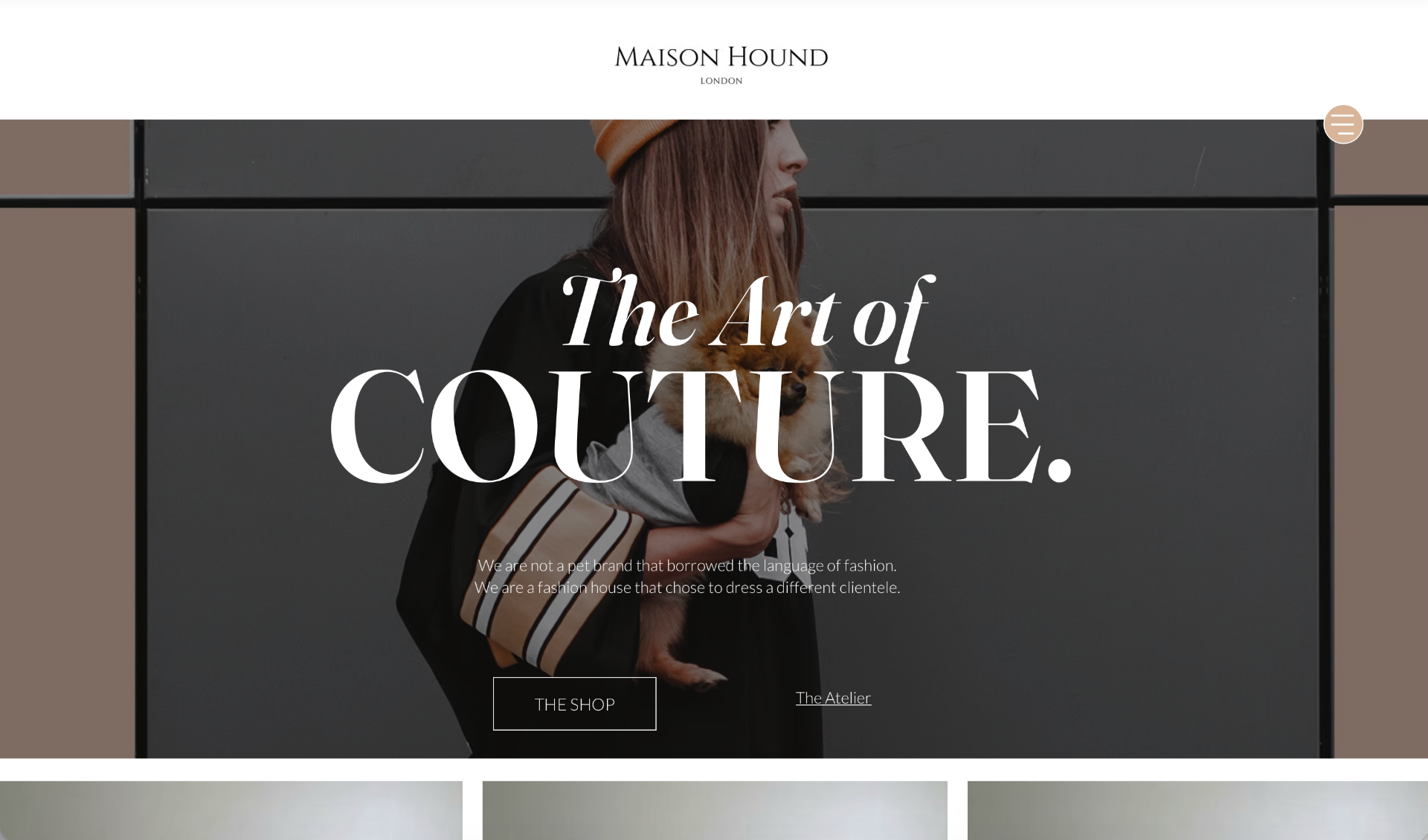 Maison Hound website screenshot